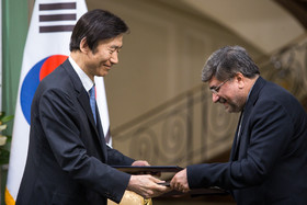 استقبال رسمی از رئیس جمهوری کره جنوبی 